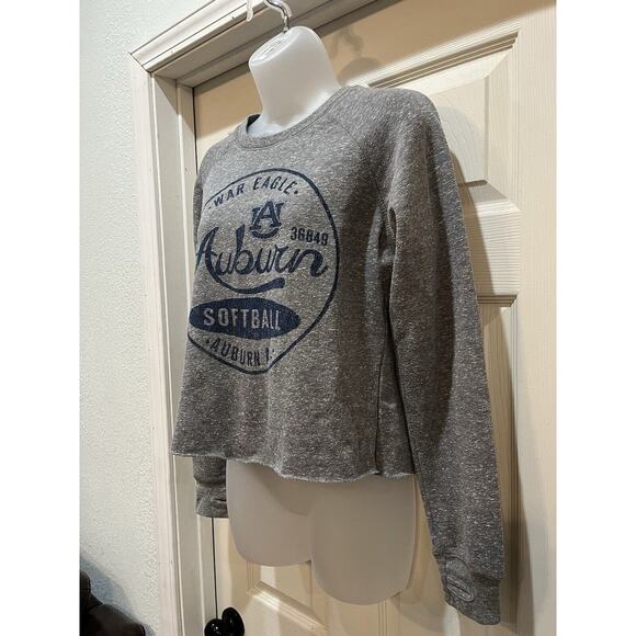 Women’s Pressbox By Royce Apparel Auburn Tiger Crop Sweatshirt Small - Picture 3 of 5